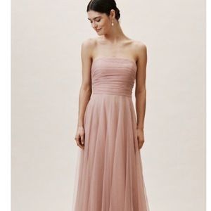 BHLDN Ryder Whipped Apricot Bridesmaid Dress